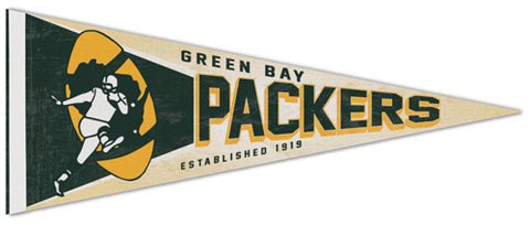 Green Bay Packers NFL Retro 1962-79 Style Premium Felt Collector's Pennant - Wincraft Inc.