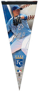 Zack Greinke "Signature" Kansas City Royals Premium Collector's Pennant (L.E. /2,009)