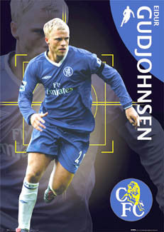 Eidur Gudjohnsen "Chelsea Star" EPL Soccer Poster - GB Posters 2004