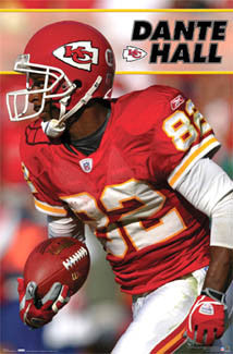 Dante Hall "Action" Kansas City Chiefs NFL Action Poster - Costacos 2006