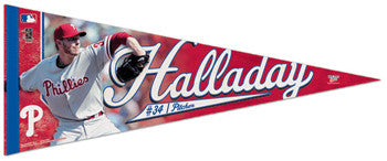 Roy Halladay "Action" Philadelphia Phillies Premium Felt Collector's Pennant (LE /2010)