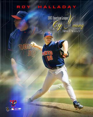 Roy Halladay Toronto Blue Jays 2003 Cy Young Commemorative Premium Poster Print - Photofile Inc.