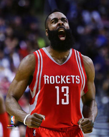 James Harden "Roar" Houston Rockets Premium NBA Basketball Poster Print - Photofile 16x20