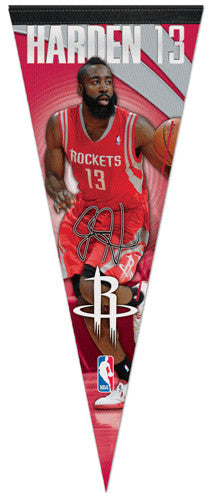 James Harden "Signature" Rockets 2012 NBA Premium Felt Collector's Pennant - Wincraft