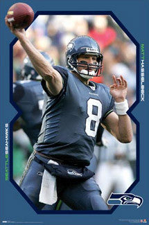 Matt Hasselbeck "Action 8" Seattle Seahawks QB Action Poster - Costacos 2008