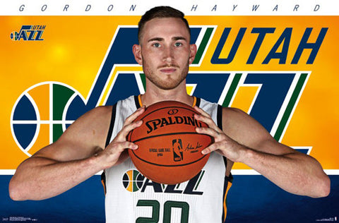 Gordon Hayward "Ready" Utah Jazz NBA Basketball Official Poster - Trends 2016