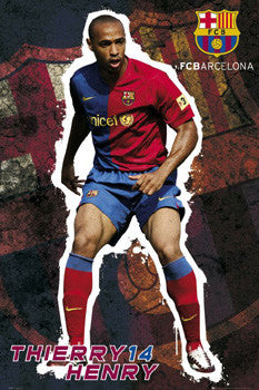 Thierry Henry "Barca Pride" FC Barcelona Soccer Poster - GB Eye 2008