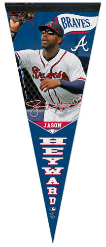 Jason Heyward "Signature" Atlanta Braves Premium Felt Collector's Pennant - Wincraft 2013