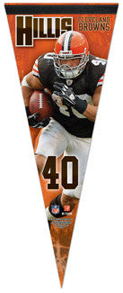 Peyton Hillis "Action 40" Cleveland Browns Premium Felt Collector's Pennant (LE /1,000)