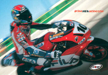 Neil Hodgson "MotoGP Action" Ducati Motorcycle Racing Poster - Suomy
