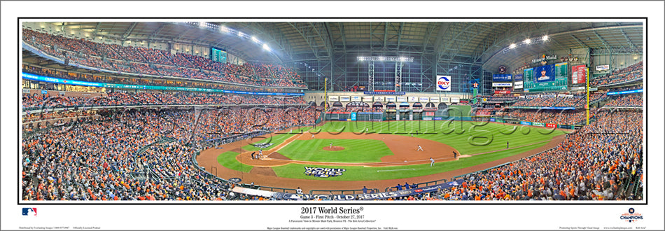 Minute Maid Park in Houston from above - home of the Houston Astros - aerial  view- HOUSTON, TEXAS - OCTOBER 31, 2022 Stock Photo