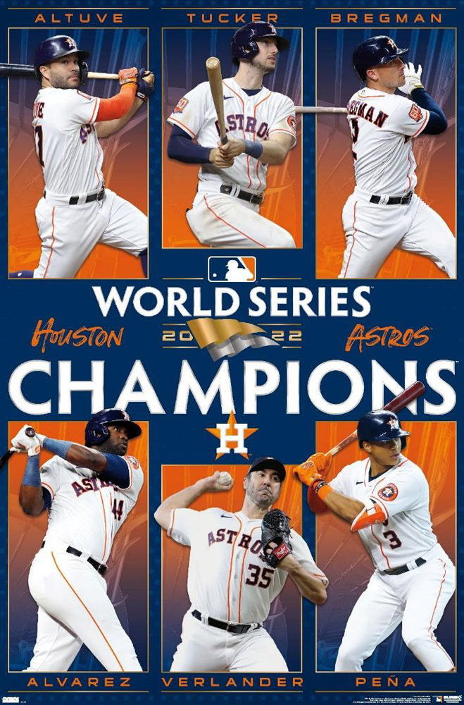 Houston Astros 2022 World Series CHAMPIONS 6-Player Commemorative Post –  Sports Poster Warehouse
