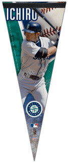 Ichiro Suzuki "Signature" Seattle Mariners Premium Felt Pennant L.E. #391/2,008 - Wincraft Inc.