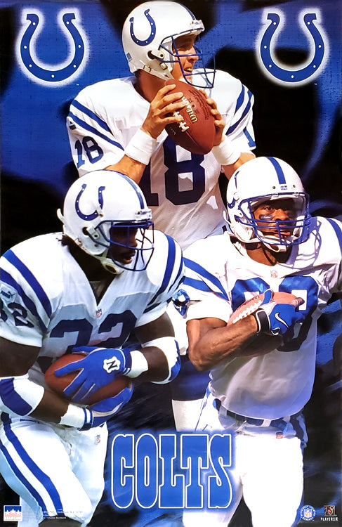 Marshall Faulk Rookie Action (1994) Indianapolis Colts Poster - Starline  Inc. – Sports Poster Warehouse