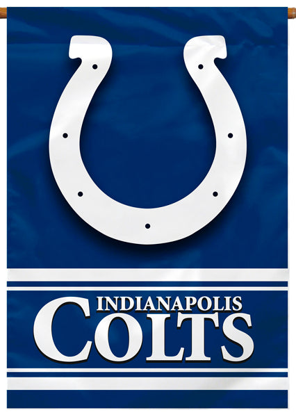 Indianapolis Colts Official NFL Football Team Premium 28x40 Banner Flag - BSI Products