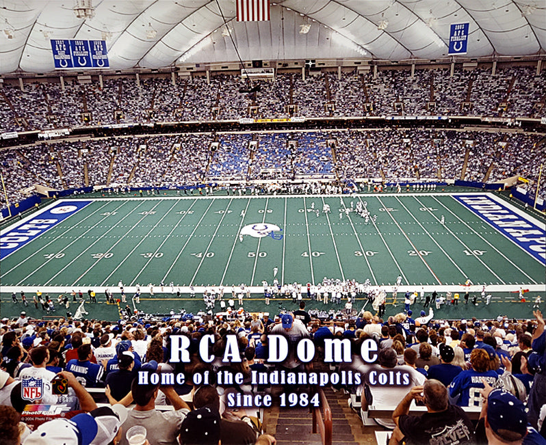 Indianapolis Colts End Zone at Lucas Oil Stadium Panoramic