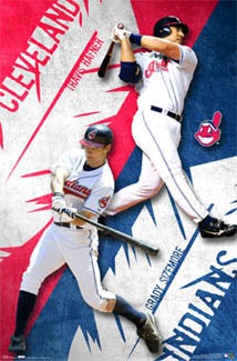 Cleveland Indians "Sluggers" (Travis Hafner, Grady Sizemore) Poster - Costacos 2006