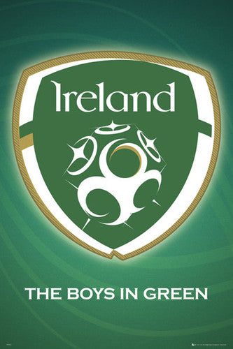 Republic of Ireland National Football Team Official Crest Poster - GB Eye