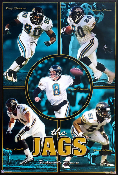 Jacksonville Jaguars "The Jags" NFL Football Poster - Costacos 1997