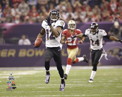 Jacoby Jones "108 Yards!" Super Bowl XLVII Premium Poster Print - Photofile