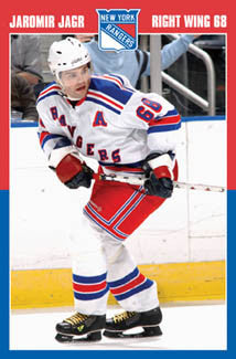 Jaromir Jagr "Action" New York Rangers Poster - Costacos 2005