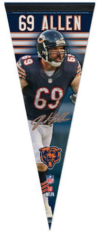 Jared Allen "Signature Series" Chicago Bears Premium Felt Collector's Pennant - Wincraft