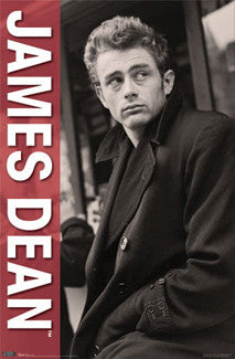 James Dean "Rebel" Poster (1950s Trenchcoat Pose) - Trends International