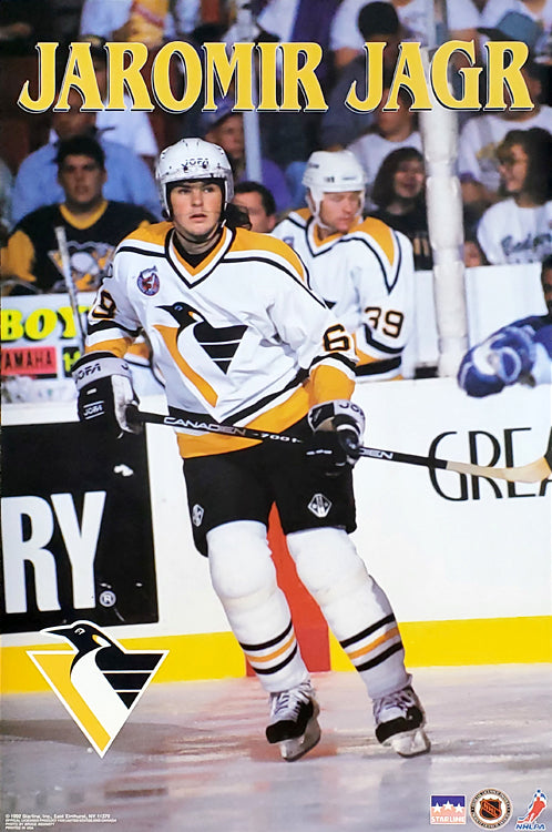 Jaromir Jagr Pittsburgh Penguins White 1992-2002 Throwback CCM