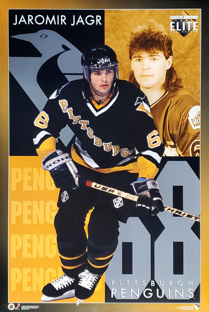 Vintage 90's Logo 7 NHL Pittsburgh Penguins Jager - Depop