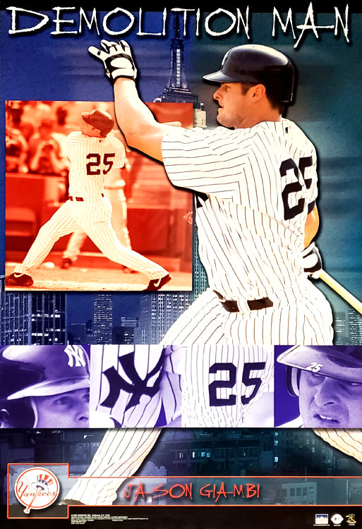 Jason Giambi Demolition Man New York Yankees MLB Action Poster