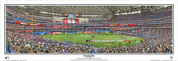 Toronto Blue Jays "Opening Day" Rogers Centre Panoramic Poster Print - Everlasting 2012