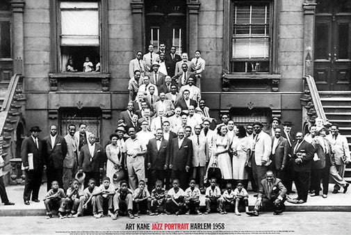 Jazz Portrait Harlem 1958 by Art Kane Premium Music Poster Print - Fotofolio Inc.
