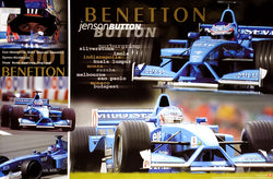 Jenson Button Benetton 2001 Formula One Racing Poster - UK 2001