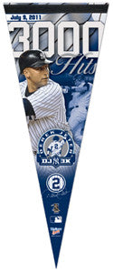 Derek Jeter New York Yankees 3000th Hit Commemorative Felt Pennant - Wincraft