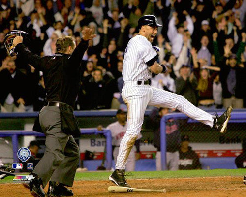 Derek Jeter "Safe at Home" (2004 ALDS) New York Yankees Premium Poster Print - Photofile Inc.