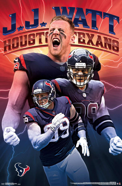 JJ Watt "Electric" Houston Texans NFL Football Wall Poster - Trends International 2019