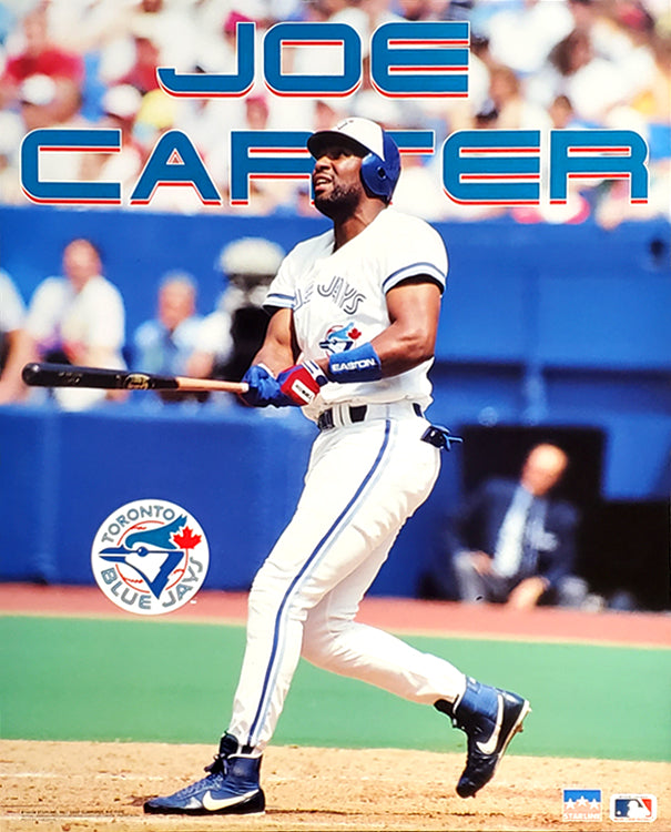 Joe Carter Blast Toronto Blue Jays 16x20 Vintage Poster
