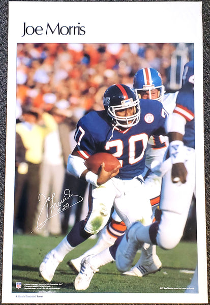 Joe Morris "Superstar" New York Giants Vintage Original Poster - Sports Illustrated by Marketcom 1986