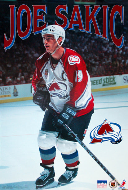 Joe Sakic Colorado Avalanche Signed 2001 Stanley Cup Vintage