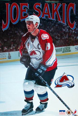 Joe Sakic "Classic Action" Colorado Avalanche NHL Hockey Poster - Starline Inc. 1997