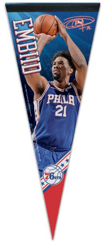 Joel Embiid "Signature Series" Philadelphia 76ers Premium Felt Collector's PENNANT - Wincraft Inc.