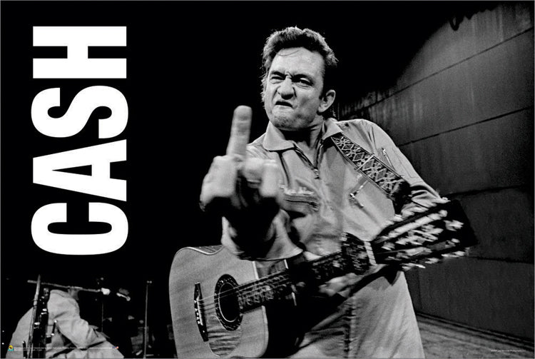 Johnny Cash - Post Classic Sports Poster Scorpio Warehouse \