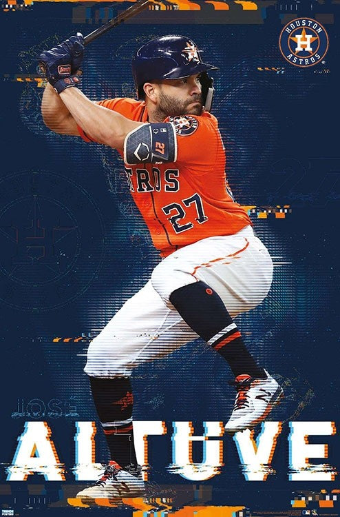 Jose Altuve Slugger Houston Astros MLB Baseball Poster - Trends  International 2020