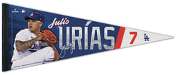 Julio Urias L.A. Dodgers Signature Series Premium Felt Collector's Pennant - Wincraft Inc.