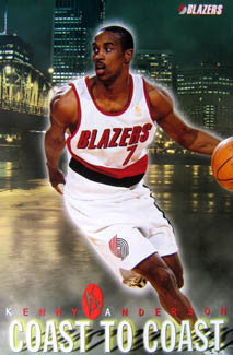 Kenny Anderson "Coast to Coast" Portland Trail Blazers Poster - Costacos 1997