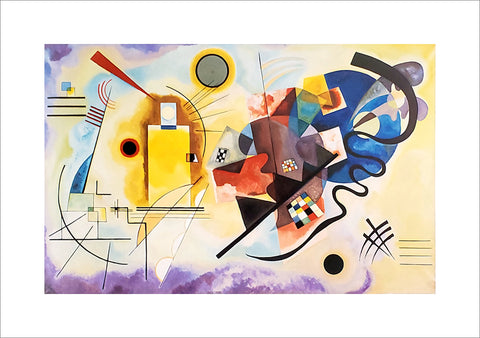 Wassily Kandinsky "Gelb Rot Blau" (Yellow Red Blue) 1925 Art Masterpiece 24x32 Poster Print