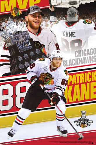Patrick Kane "MVP" 2013 Conn Smythe Winner Commemorative Poster - Costacos Sports