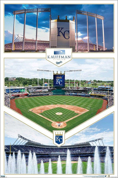 Kansas City Royals Kauffman Stadium Triptych Wall Poster - Trends International