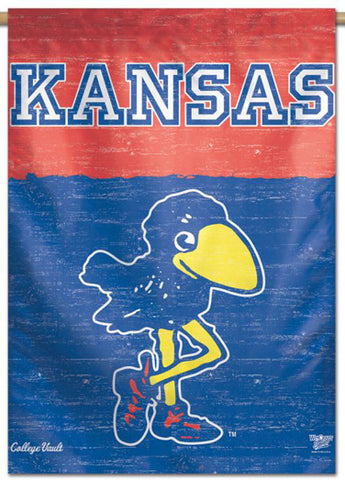 Kansas Jayhawks Retro-Century-Style College Vault Premium 28x40 Wall Banner - Wincraft Inc.