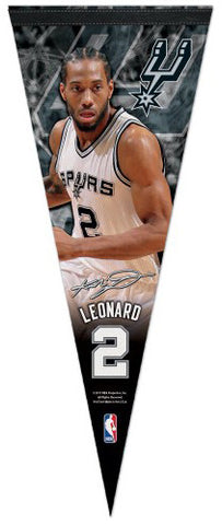 Kawhi Leonard Signature Series San Antonio Spurs Premium Felt Collector's PENNANT - Wincraft Inc.